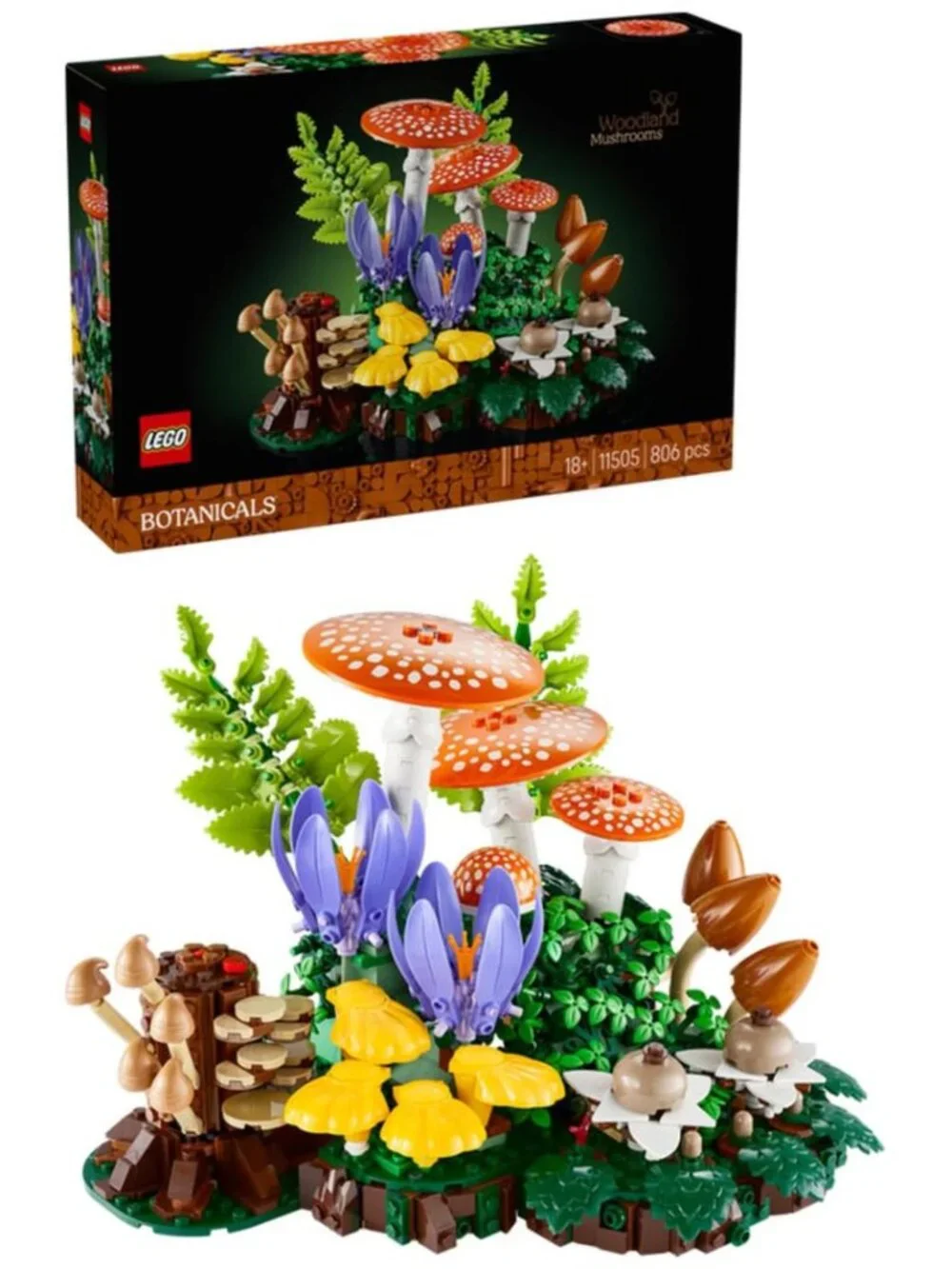 LEGO 11505 Botanicals Woodland Mushrooms NIB New in Hand
